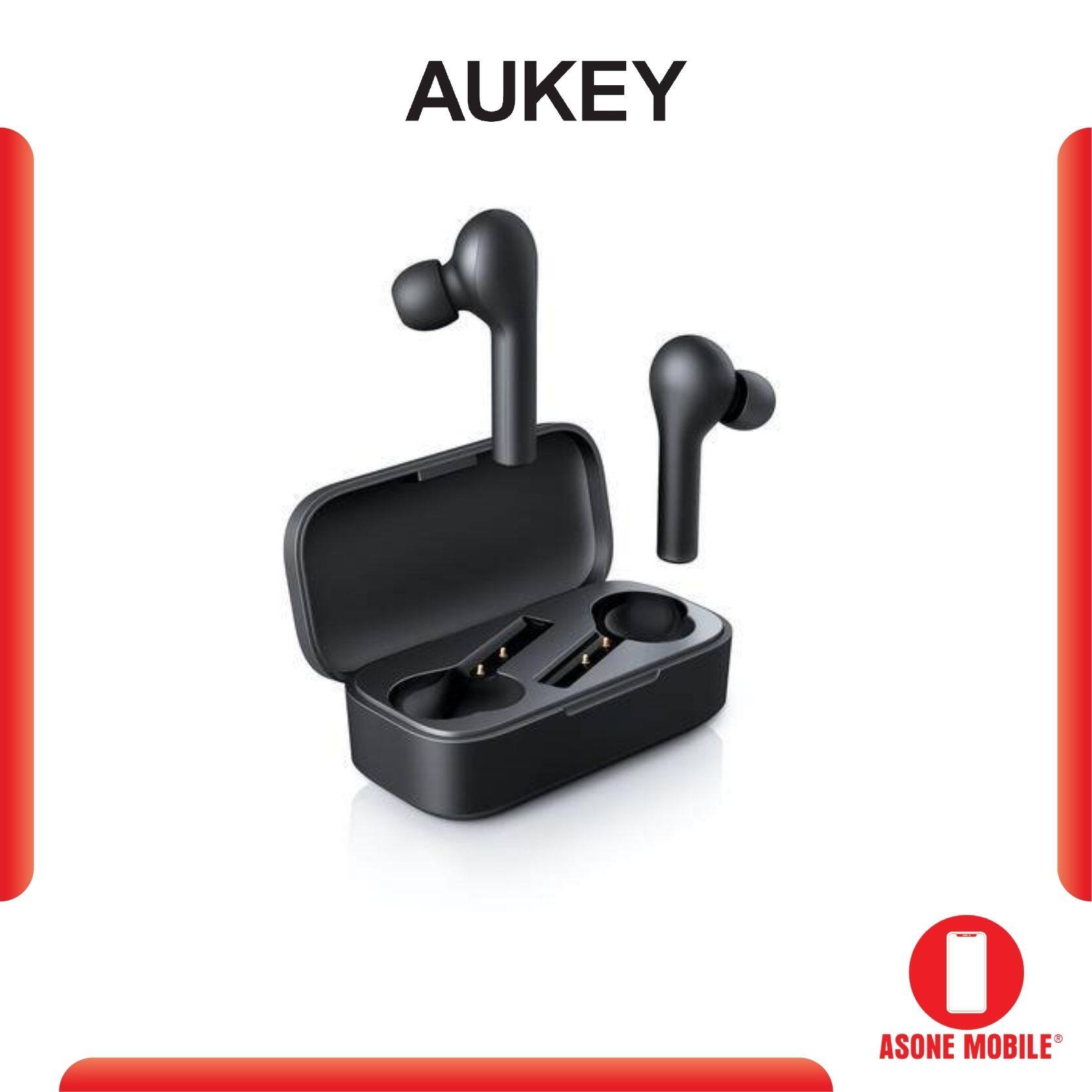 Original Aukey EP-T21 BT 5.0 IPX4 TWS True Wireless Earbuds With Noise Cancellation Mic