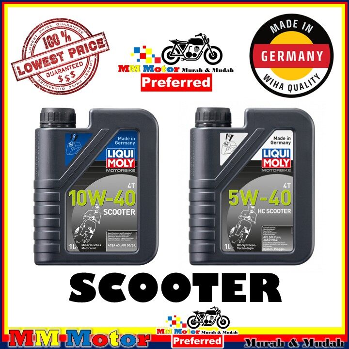 【Moto my】 ORIGINAL LIQUI MOLY MINYAK HITAM SKUTER SCOOTER ENGINE OIL