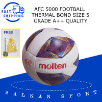 Football Molten Grade A+ AFC Size 5 and Mini Size 4 Textured TPU Leather Soccer Ball Thermal Bonded