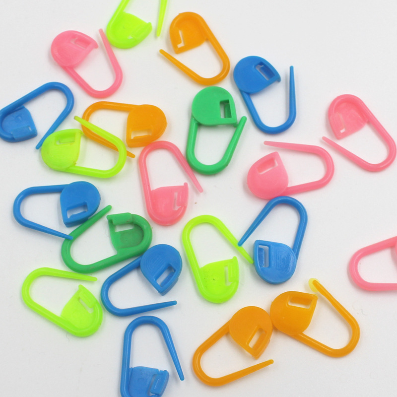 Mixed color Knitting Crochet Locking Stitch Needle Clip Markers 彩色记号扣 彩色小别扣 Craft Marker