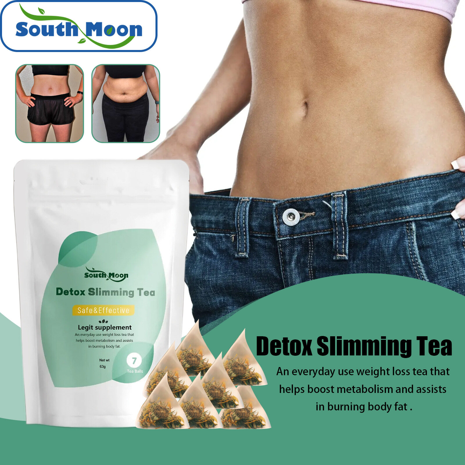 Làm sạch phẳng Detox Trà giảm béo sản phẩm giảm cân Trà sức Khỏe chế độ ăn