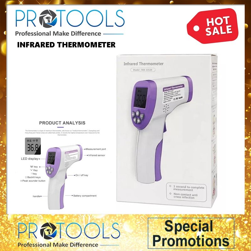 PROTOOLS INFRARED THERMOMETER MD33520 FOR HUMAN BODY