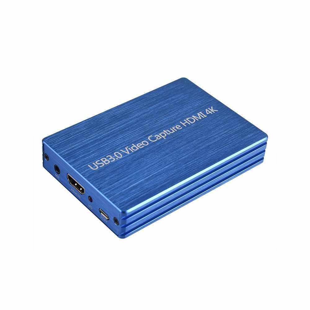 NK-S300 4K HDMI to USB 3.0 Video Capture Dongle USB3.0 HDMI 1080P 60fps Full HD Video Recorder for Gaming Live Streaming Plug & Play (Blue)