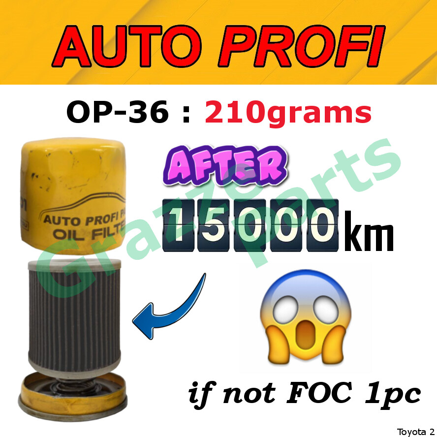 Auto Profi Engine Oil Filter OP-36 for Toyota Camry SXV10 ACV30 ACV31 ACV40 ACV41 Estima ACR30 ACR50