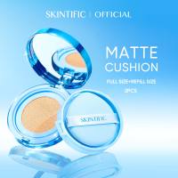 SKINTIFIC Perfect Stay Velvet Matte Cushion Foundation Matte Makeup High concealer coverage/12 hours of intelligent oil control / more beautiful appearance at night
