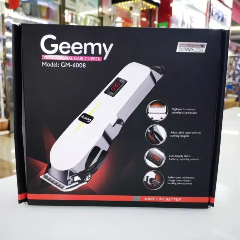 [ReadyStock] Geemy-6008 Geemy-6132 Hair Cutting Mesin dan Beard Cutting Rechargeable saving Mesin