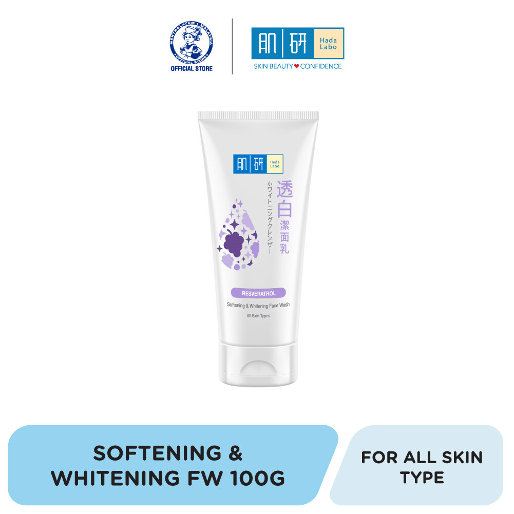 HADA LABO Softening &amp; Whitening Face Wash 100g