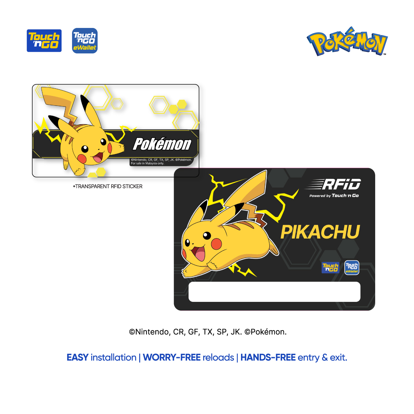 Touch n Go Pokemon Series - Pikachu RFID