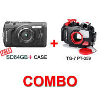 Olympus Tough TG-7 TG7 Digital Camera with PT-059 Underwater Housing128GB SD Card and Enhanced Shockproof Waterproof Protection & COMBO SET
