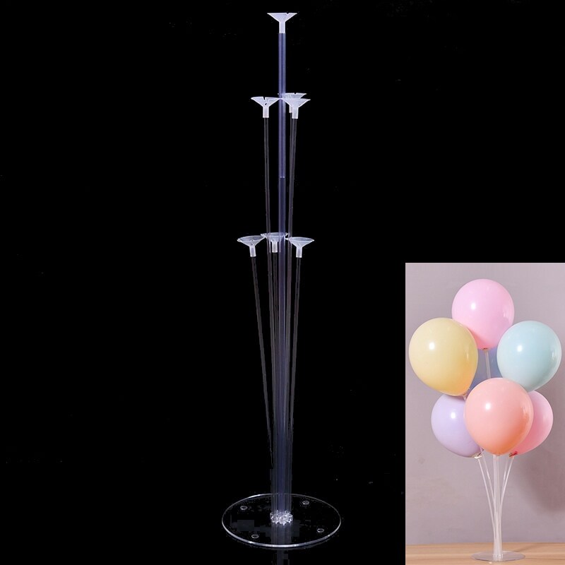 【A Well Sell】 1Set 7 Tubes Stand Balloons Holder Column MacaronGolobos Birthday Party Decorations Kid Adult Arch Table Ballon Accessories