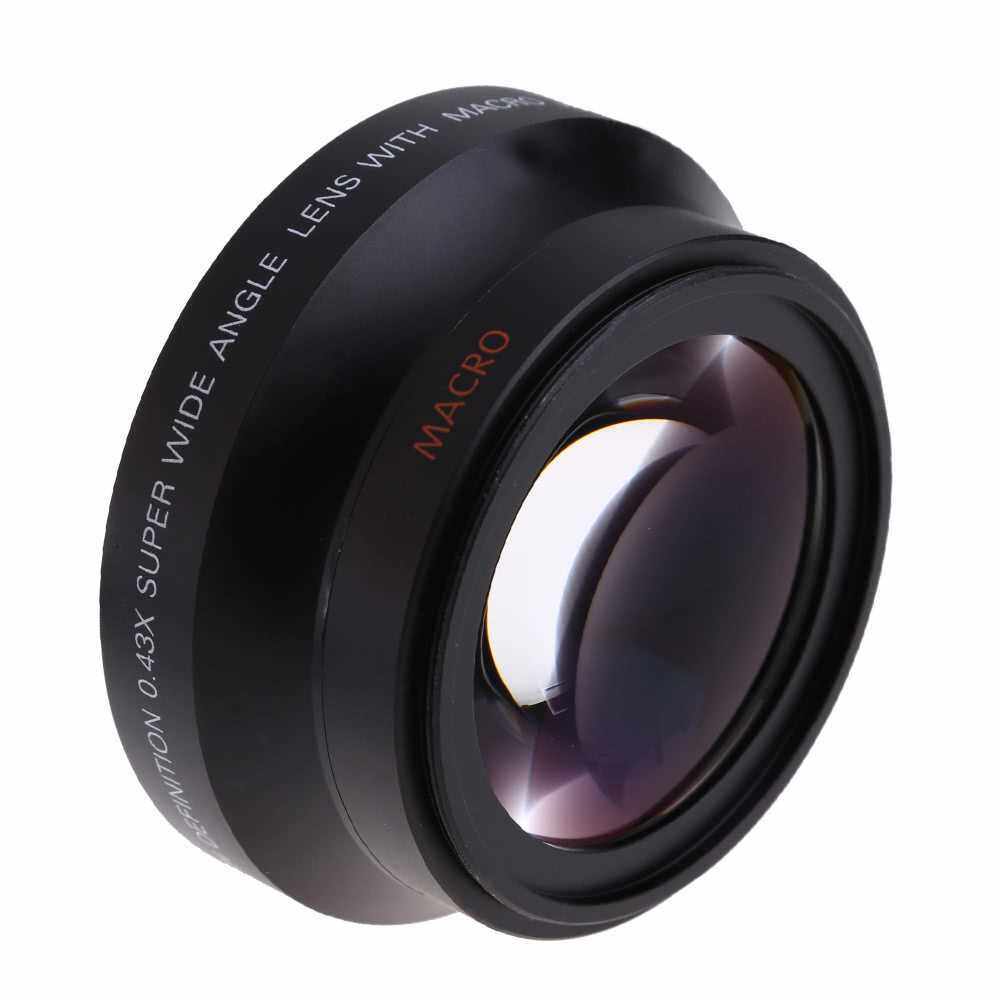 67mm Digital High Definition 0.43SuPer Wide Angle Lens With Macro Japan Optics for Canon Rebel T5i T4i T3i 18-135mm 17-85mm and Nikon 18-105 70-300VR (Standard)