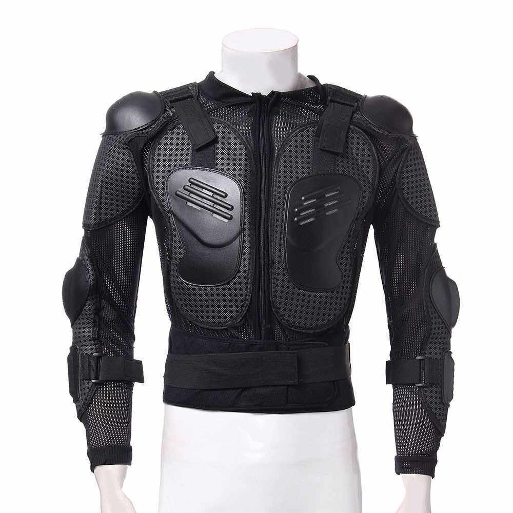 Full Body Motorcycle Riding Jacket Armor Spine Shoulder Chest Protection (Xl)
