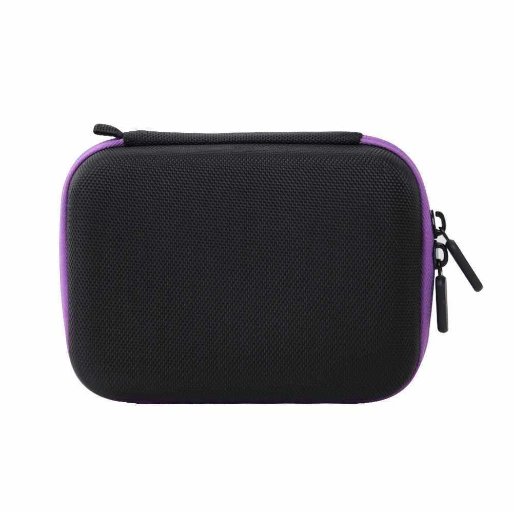 20 Slots Diamond Painting Storage Case Containers Shockproof Drop-proof Double-Zipper Closure for Rhinestones Embroidery DIY Art Craft (Purple)