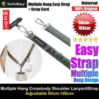 Switcheasy Easy Strap Phone Strap Crossbody Lanyard Shoulder Holder Card Link Adjustable Strap Multiple Hand Design for any closed-bottom phone case