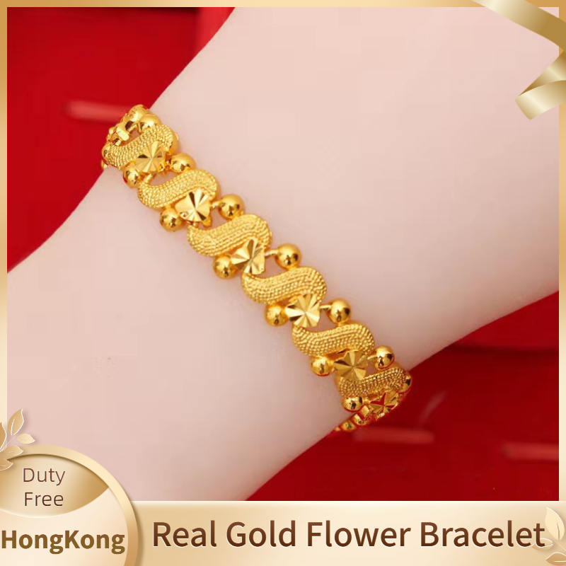 RS Jewellers Hong Kong - Online Shop - 22K Gold Glamorous Filigree Bangle