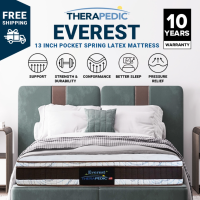Therapedic USA Made by Mylatex Everest 5 Zones Pocketed Spring Latex Mattress - Single/Queen/King (13″)