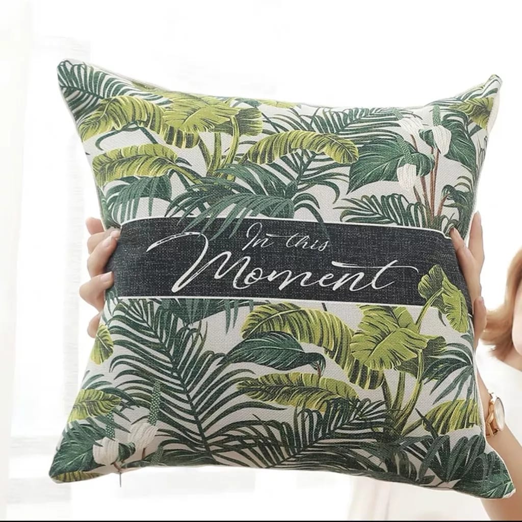 JNY- Nordic Style Linen Square Pillow Case Home Deco Sofa Cushion Covers Sarung Bantal 45x45cm