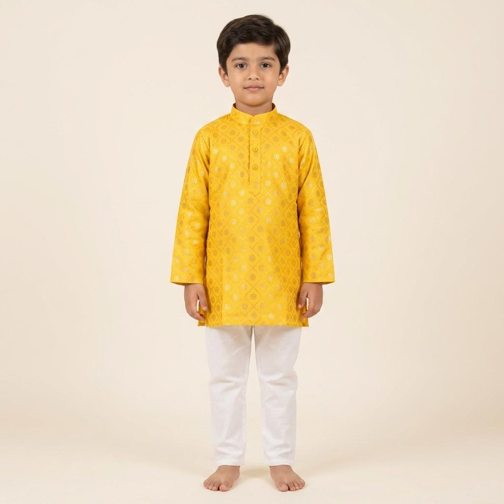D5 - Indian Kids Boys Jippa | Kurta Pajama Set | Traditional Ethnic Wear | Festive & Wedding Outfit