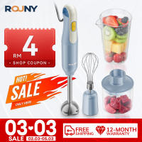 ROUNY  6-in-1 Multi-Purpose Immersion Hand Blender Electric Hand Held Stick Blender Stainless Steel BladesHome & KitchenMAX 1500W