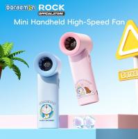 ROCK Doraemon Mini Handheld High-Speed Air Duct Turbo Fan with Digital Display