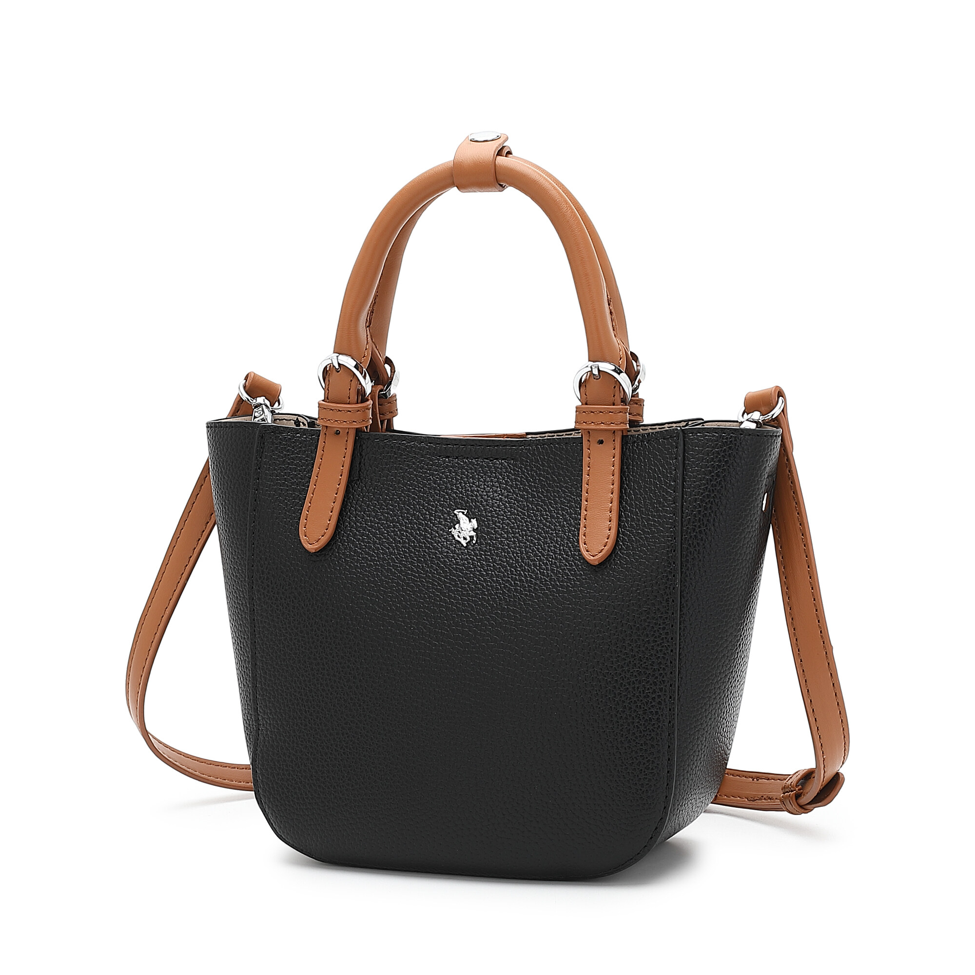 SWISS POLO Ladies Top Handle Sling Bag HKN 3131-1 BLACK