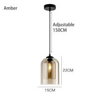 Modern Pendant Light Led Ceiling Lamp Indoor Glass Chandelier Restaurant Island Decor Simple Bedside Hanging Lustres Fixture