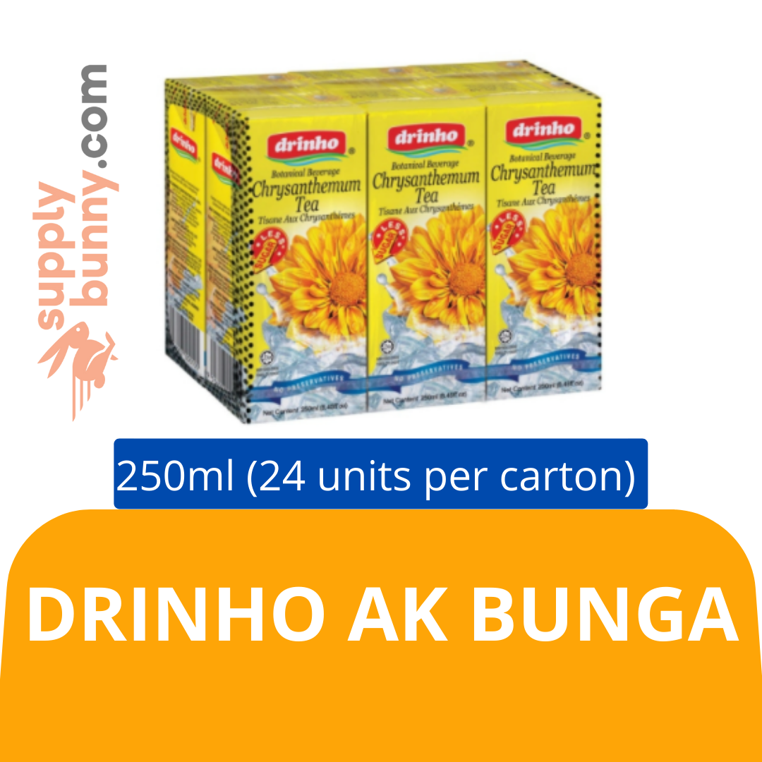Drinho AK  Bunga (250ml X 24 packs) (sold per carton) 顶好菊花茶饮料 PJ Grocer Bunga Kekwa