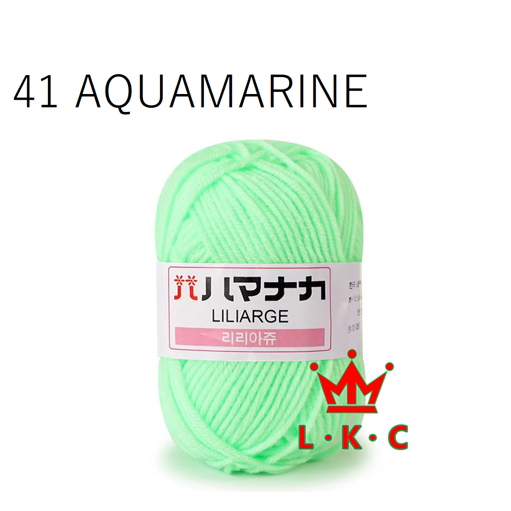 AKY01 🇲🇾Stok Sedia Ada🇲🇾现货 Benang Kait Liliarge 4ply Four Strands Milk Cotton 4股韩式牛奶棉 Korean Cotton 25g Korean Yarn