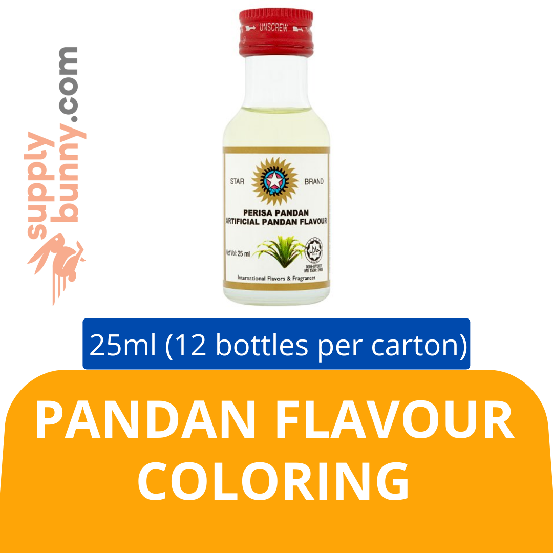 Pandan (25ml X 12 bottles) (sold per carton) 食用色素(香兰味) PJ Grocer Pewarna Perisa Pandan