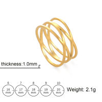 SKYRIM Womens Ring Titanium Stainless Steel Ring Smooth Line Design Fashion Ring Jewelry