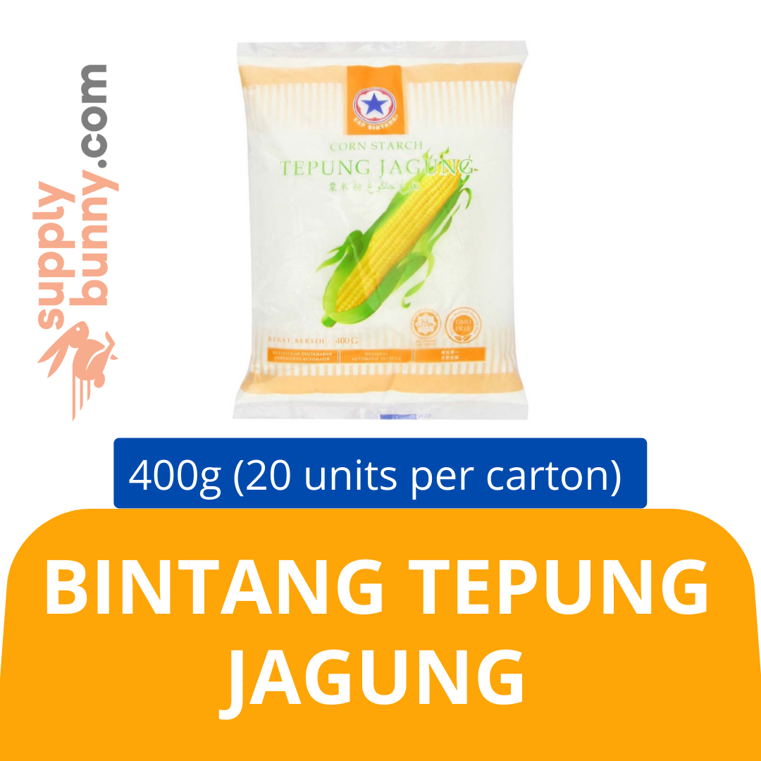 Bintang Tepung Jagung (400g X 20 packs) (sold per carton) 纯正澄面粉 PJ Grocer Cornflour