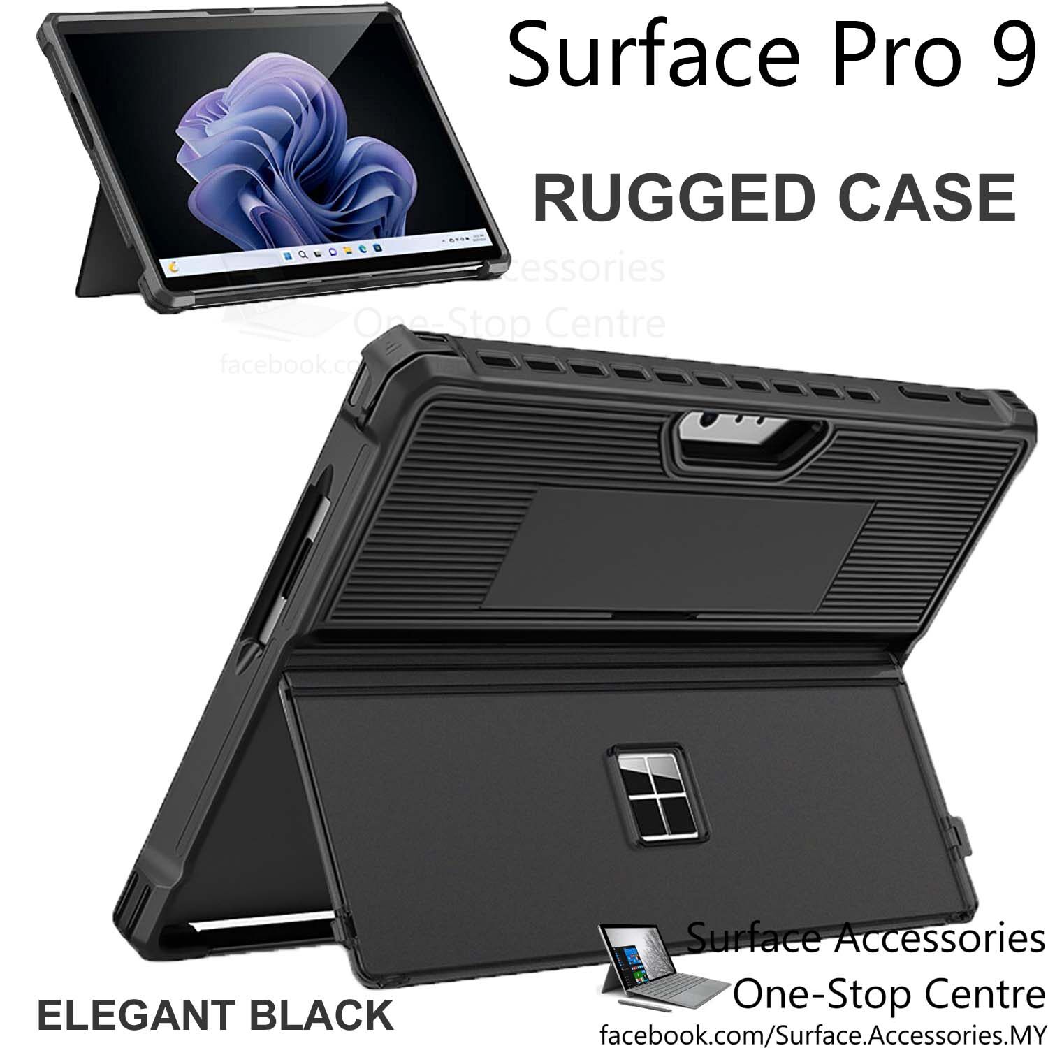 Microsoft Surface Pro 9 Rugged Casing Surface Pro 9 Rugged Case Pro 9 Stand Flip Case Surface Pro 9 Protective Case - Includes Kickstand Cover