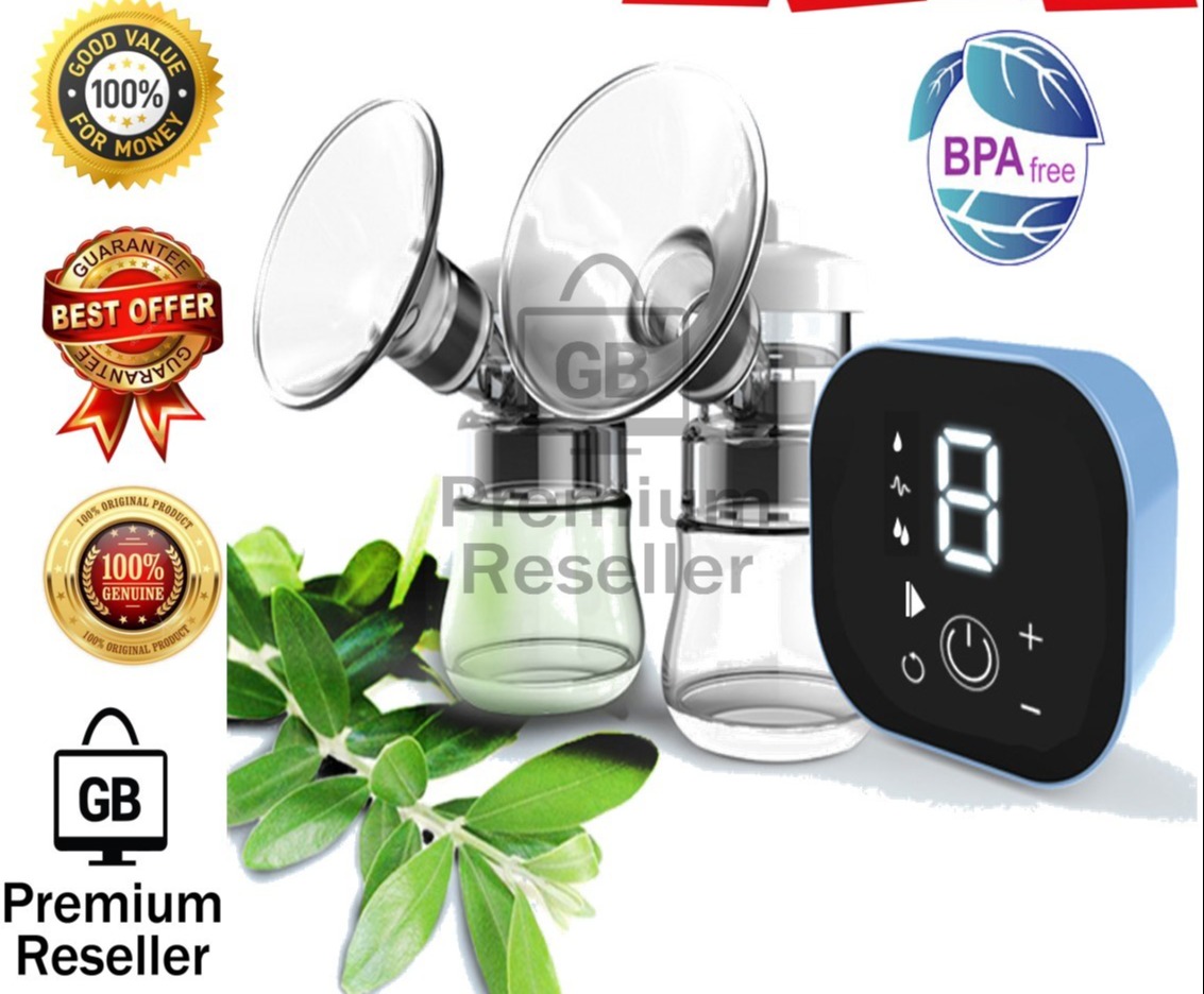 GB-Store 100% [Original] BEBEBAO PPSU Double Electric Breast Pump BPA FREE with Feeding Bottle JY-907
