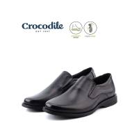Crocodile Mens Cow Leather Business Shoes - Black 312300-RS1-1LF