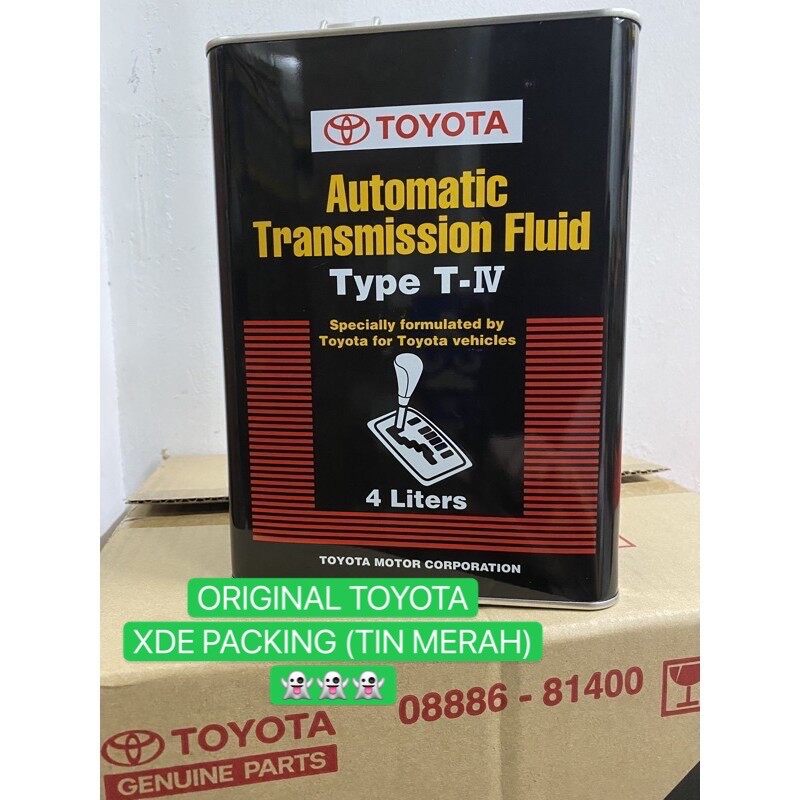 GENUINE ATF TYPE T-IV AUTO GEAR BOX OIL TRANSMISSION FLUID ORIGINAL ( 08886-81400 ) Ship From Malaysia