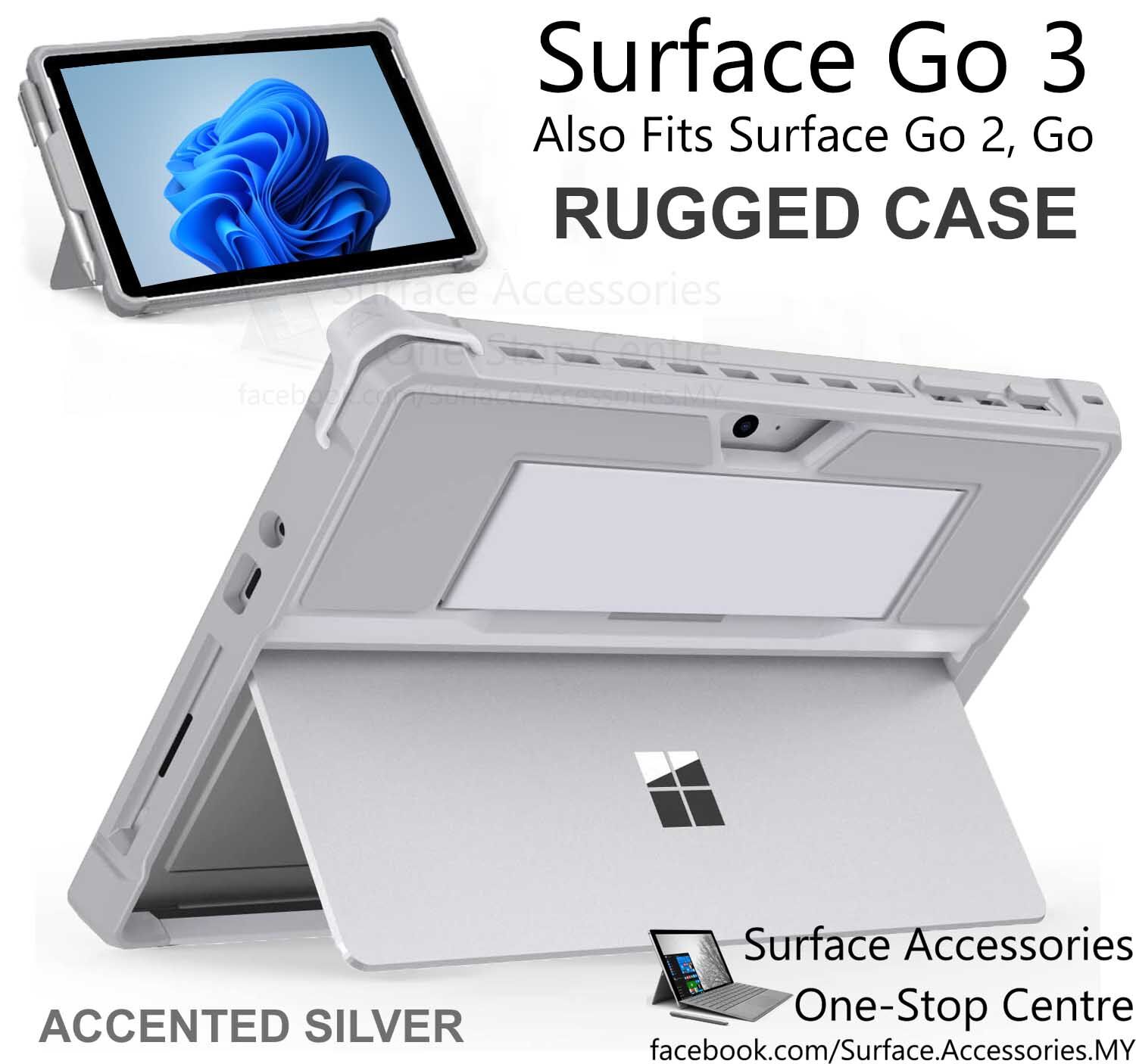 [MALAYSIA]Microsoft Surface Go 3 Rugged Casing with Pen Holder Surface Go 2 Rugged Case Stand Flip Case with Pen Holder Case Surface Go 3 Protective Case Surface Go 2 Case Rugged Case Surface Go Protective Case Surface Go Rugged Case with Pen Holder