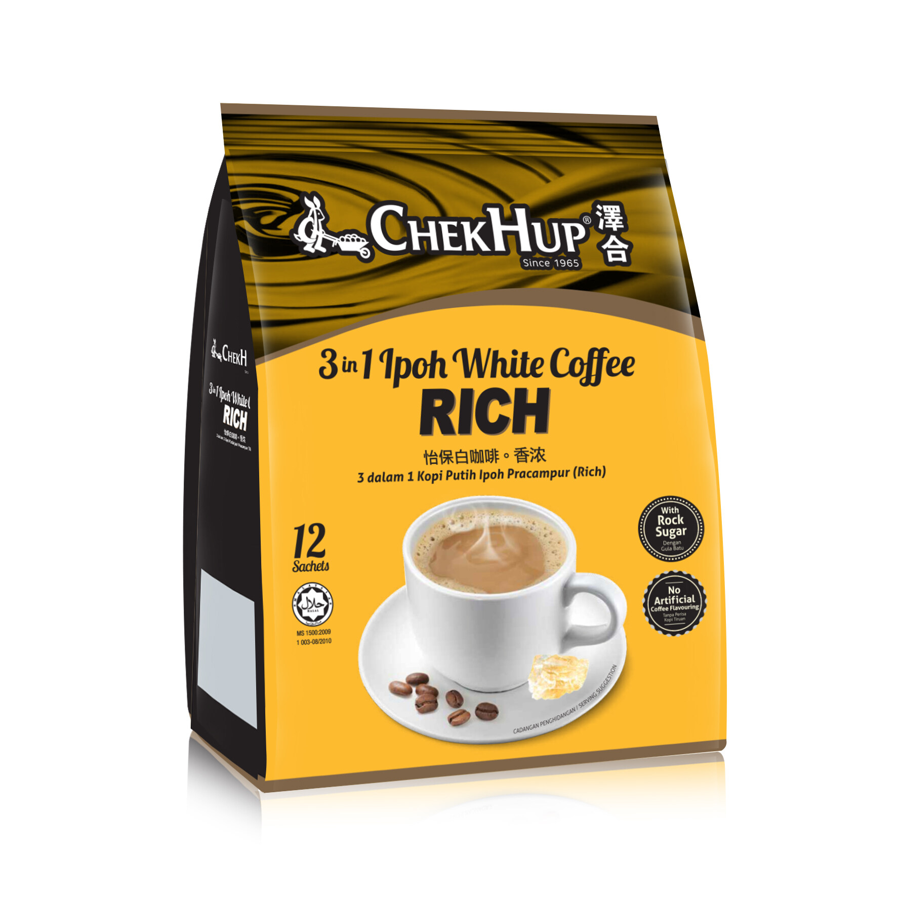 Chek Hup 3 in 1 Ipoh White Coffee Rich - 40g x 12s [Bundle of 2]