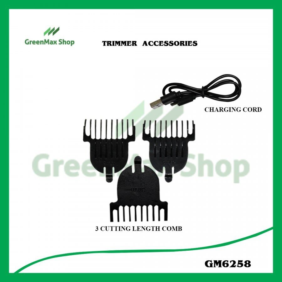 [READY STOCK] Geemy GM 6258 Professional Hair Clipper Rechargeable Hair Trimmer Men