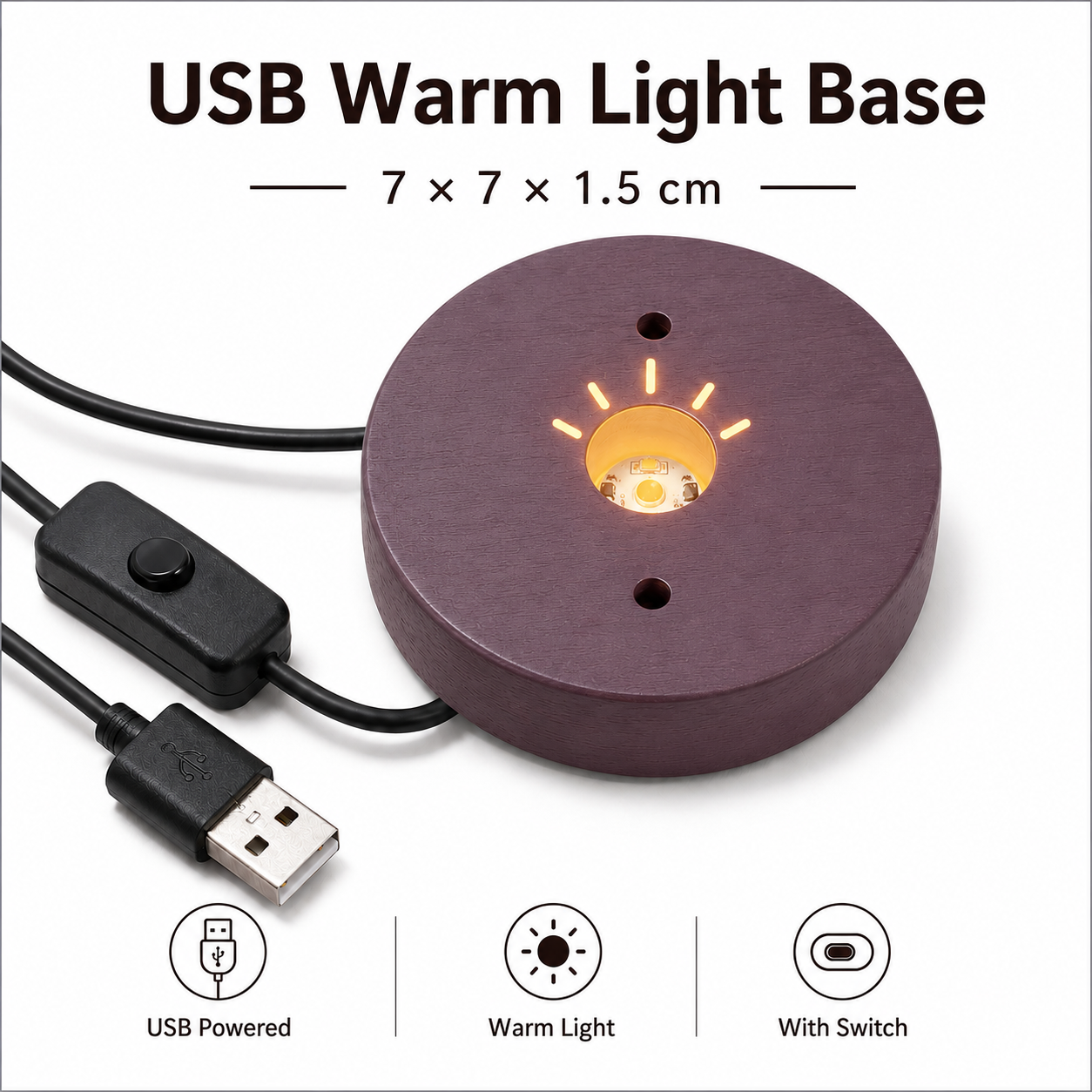 Himalayan Salt Lamp USB LED Night Light Natural Crystal Multi Shape Warm & Color Light Decor Gift