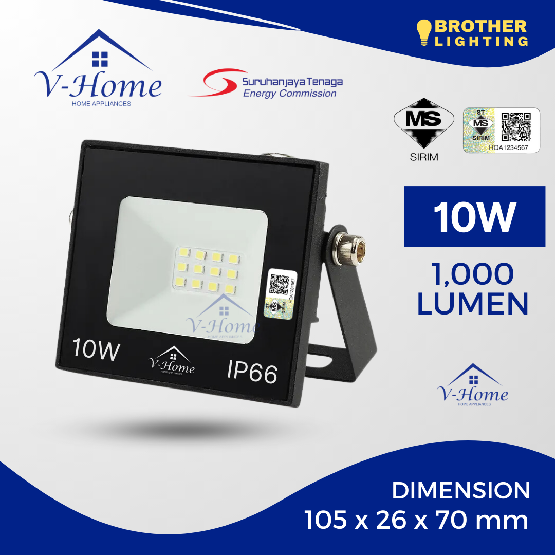 [Premium] LED Spotlight Sensor Flood Light RGB Celling 10W/30W/50W/100W/150W/200W/300W/400W Outdoor Lighting IP66 Daylight/Warm