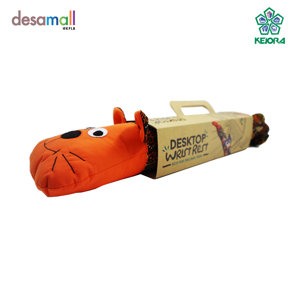 JM JARUM MAS Kusyen Rehat Pergelangan Tangan (Kucing) - Oren