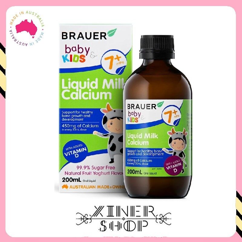 [Import From Australia] Brauer Baby &amp; Kids Liquid Milk Calcium ( 200ml ) 