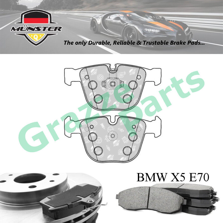 Münster Disc Brake Pad Rear BMW X5 E70 3.0d 07'-08' N57D30 (306D3) X6 E71 xDrive 35i 35d 3.0 08'-12'
