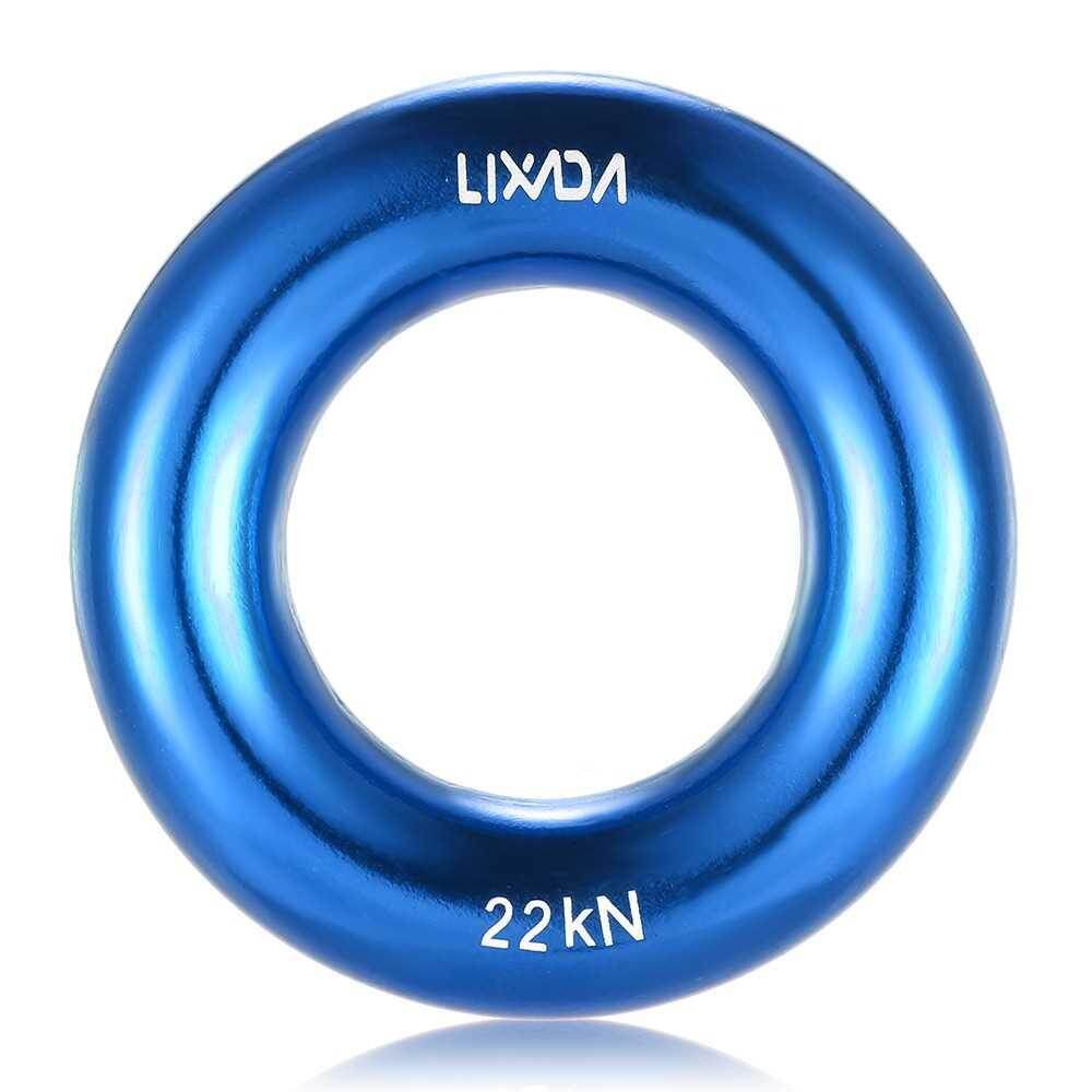 thumbnail image 2 of 2 Pack Aluminum Rappel Ring, Aluminum Alloy O-Ring, 22KN Rappel Rings 2 of 13