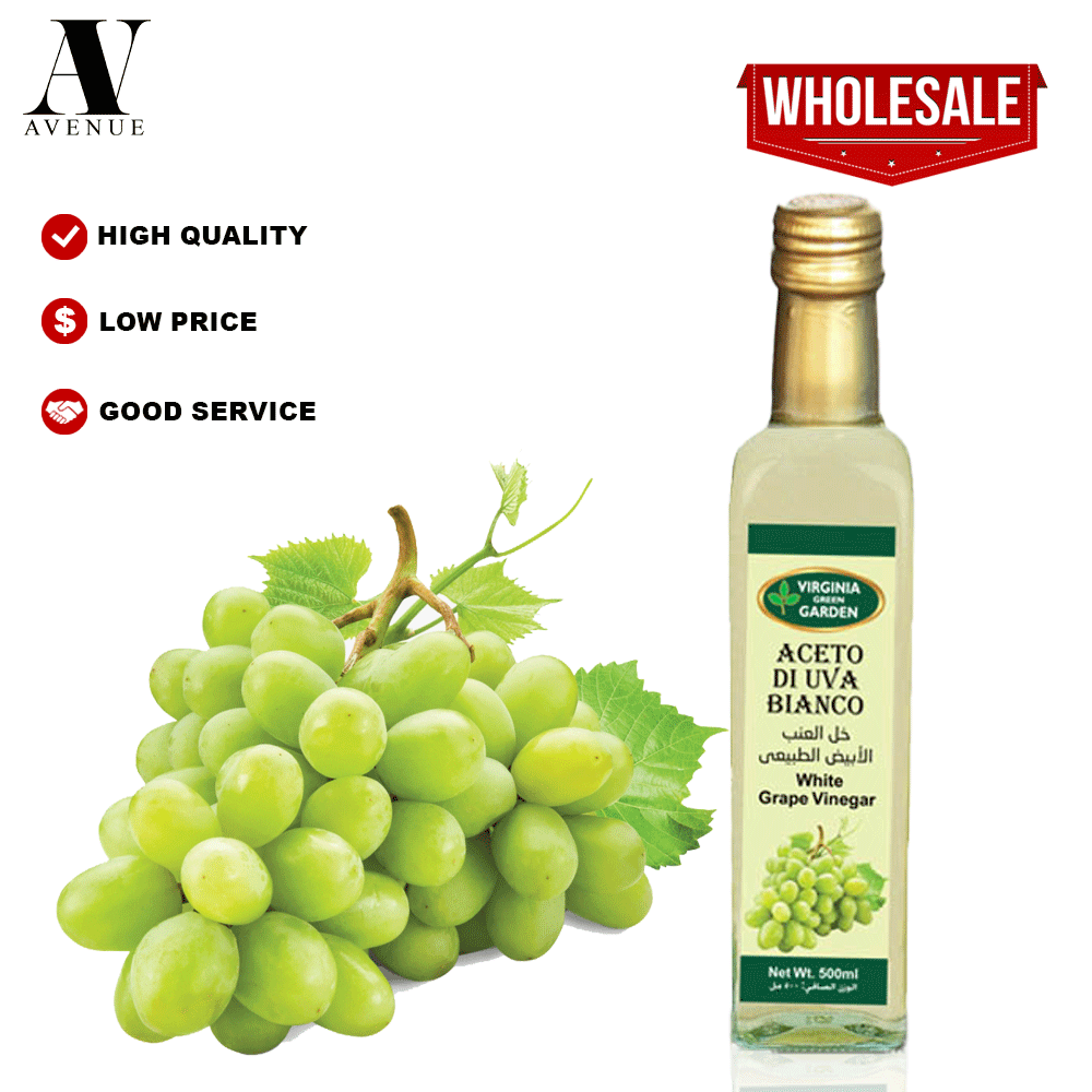 Virginia Green Garden White Grape Vinegar 500 ml خل العنب الأبيض الطبيعي