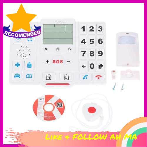 Best Selling KKmoon Wireless GSM SMS Home Security Alarm System with LCD Screen SOS for Elderly Care Android Phone Control T2 (Us)