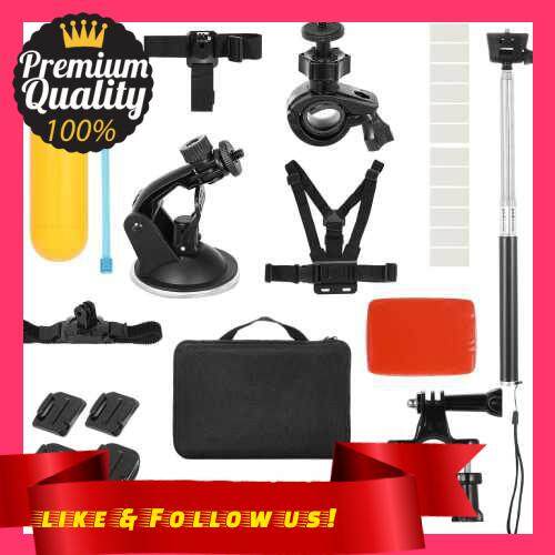 People\'s Choice Andoer 30-in-1 Action Camera Accessories Kit Sports Camera Accessories Set Replacement for GoPro Hero 10 9 8 Max 7 6 5 for Insta360 SJCAM Action Cameras with Carrying Case (Standard)