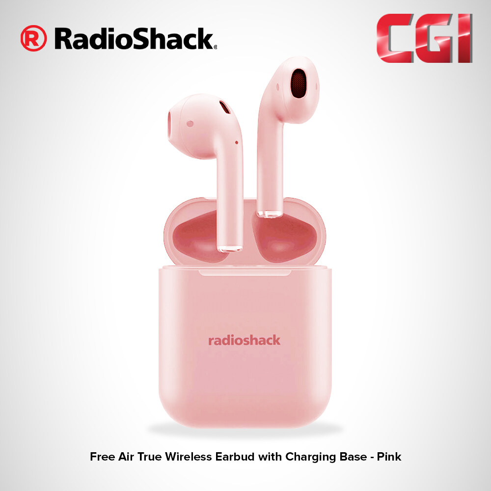 RadioShack Free Air True Wireless Earbud with Charging Base - Pink