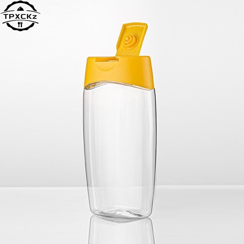 「orange kitchen」 500g Honey Bottle Transparent Non-Drip Honey Dispenser Honey Squeeze Bottle Vinegar Oil Syrup Bottle Pot Dispenser Kitchen Tool