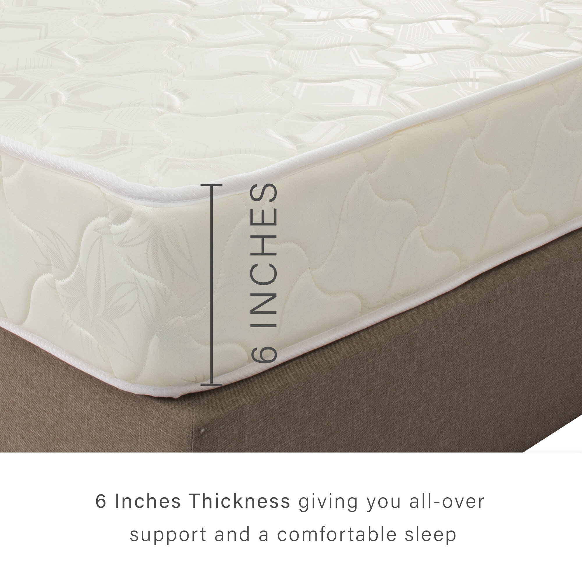 Snorlax Beige (Single) (Queen) Rebond Foam Mattress (3' x 6'') (5' x 6 ...